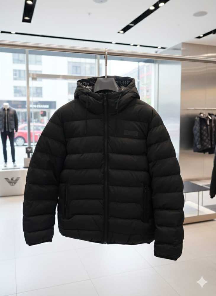 Armani Exchange Black Authentic Oblique Reversible Jacket-5