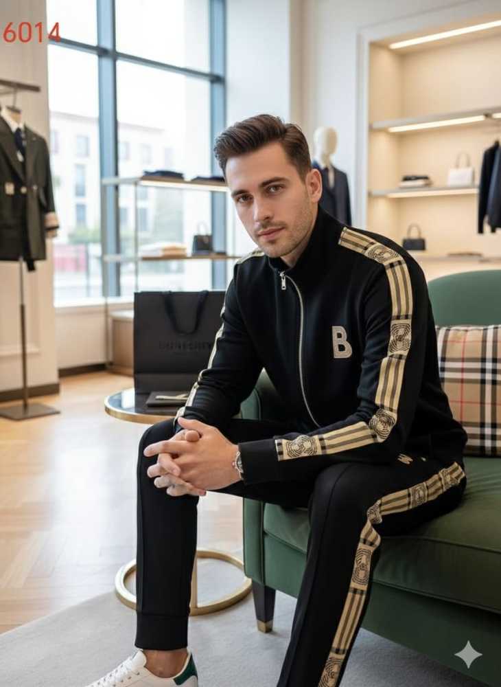 Burberry Embroidered logo Black Premium Tracksuit-4