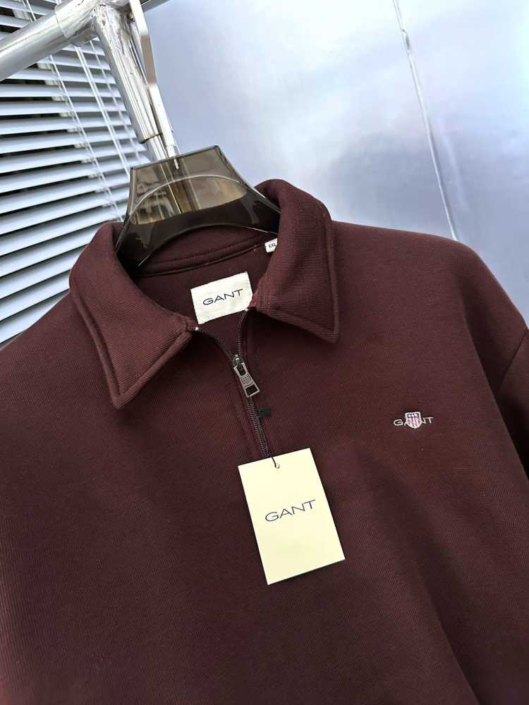 Gant Maroon Premium Quality Sherpa Sweatshirt-2