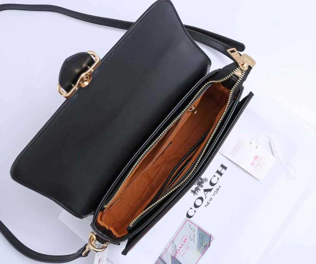 Coach Tabby Black Morgan Shoulder Bag-1