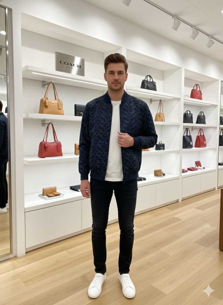 Coach Blue Premium Quality Zipper-0