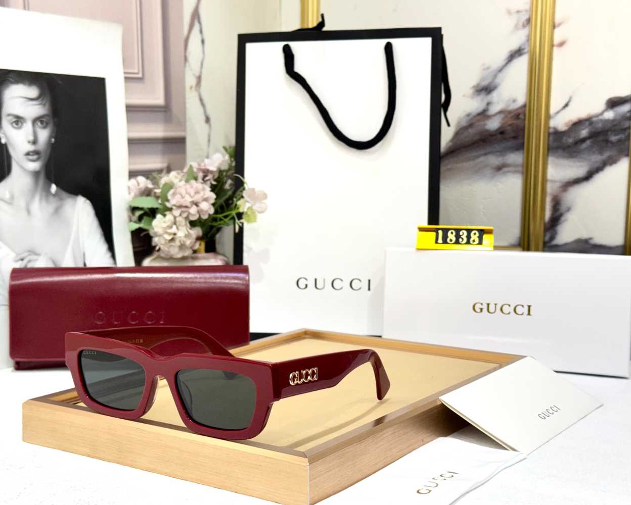 Gucci Red Luxury Sunglasses-0