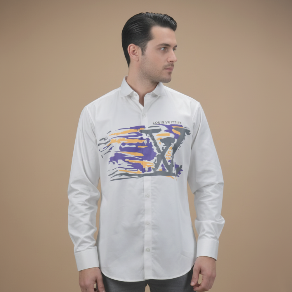 Louis Vuitton White Premium Quality Shirt