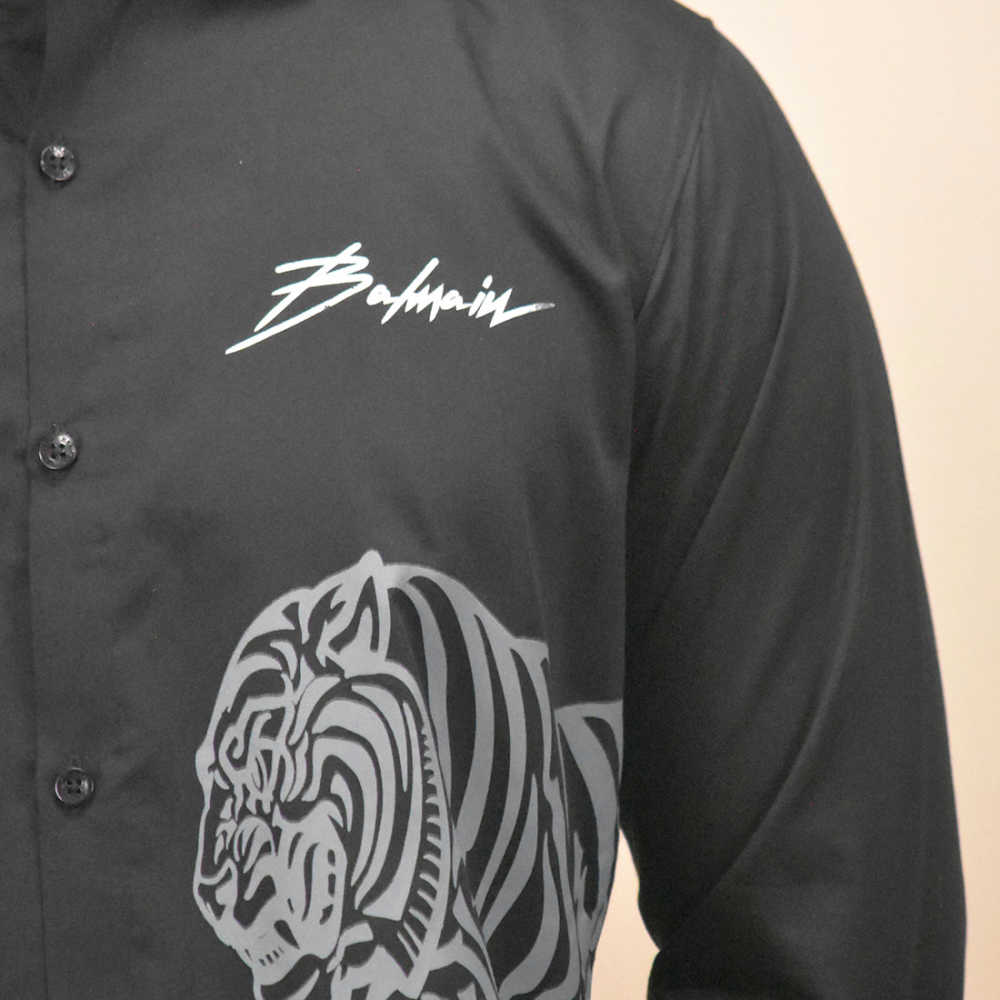 Balmain Black Premium Quality Shirt-thumb-4