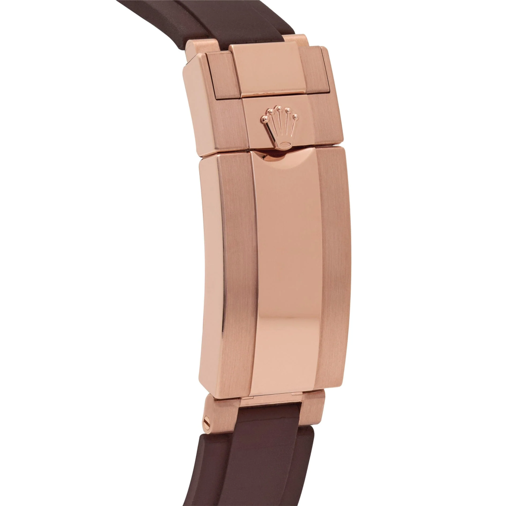 Rolex Daytona 'Giraffe' 126555TBR Rose Gold Chestnut Brown Diamond Dial Watch-5