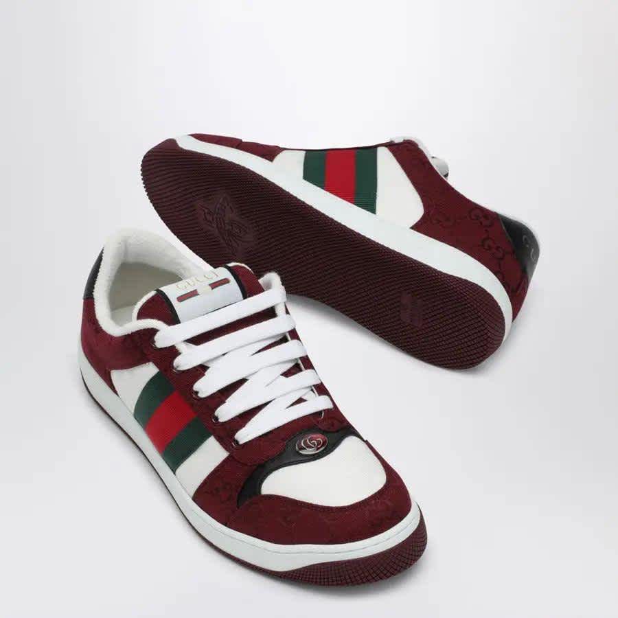 Gucci Red Screener GG Sneakers-0