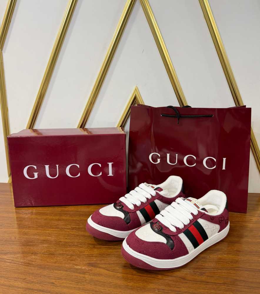 Gucci Red Screener GG Sneakers-4