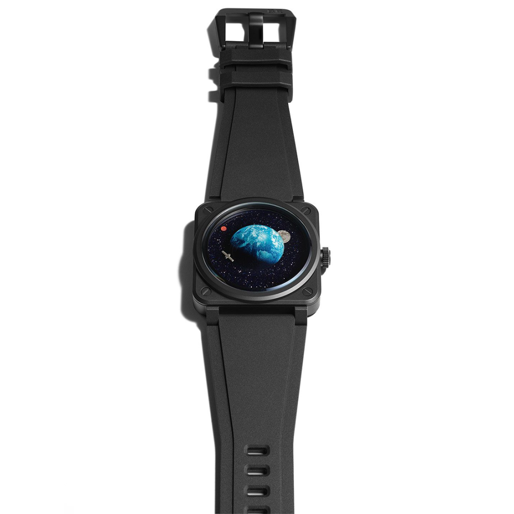 Bell & Ross BR-03 Astro Blue Dial Watch BR03A-EMM-CE/SRB-5