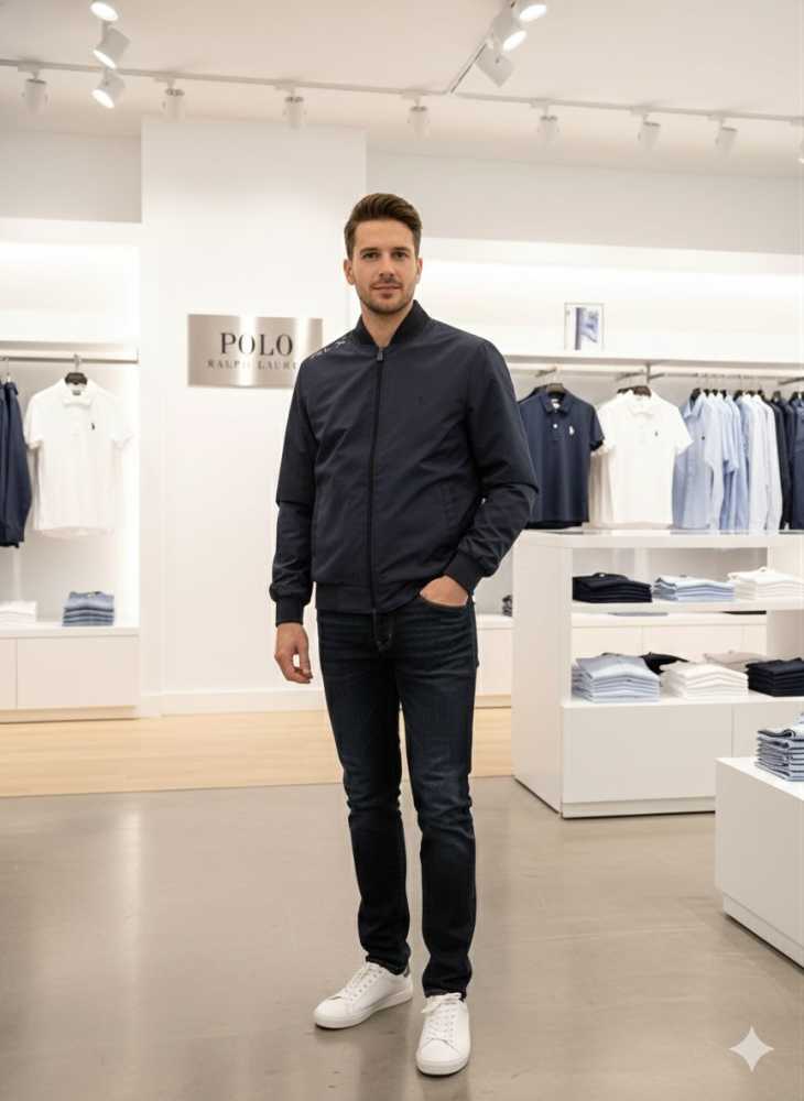 Ralph Lauren Blue Premium Quality Cotton Blend Jacket-0