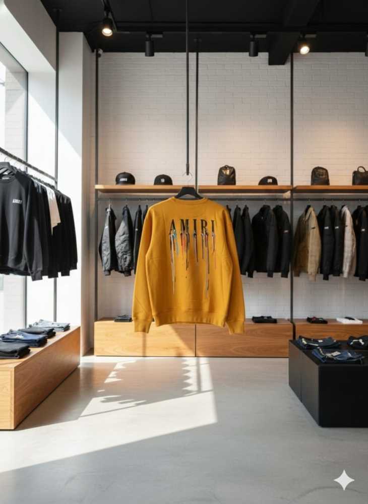 Amiri Yellow Premium Quality Sweatshirt-thumb-4