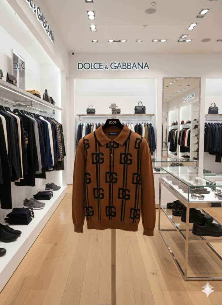 Dolce & Gabbana Brown Authentic Quality Pullover-thumb-2