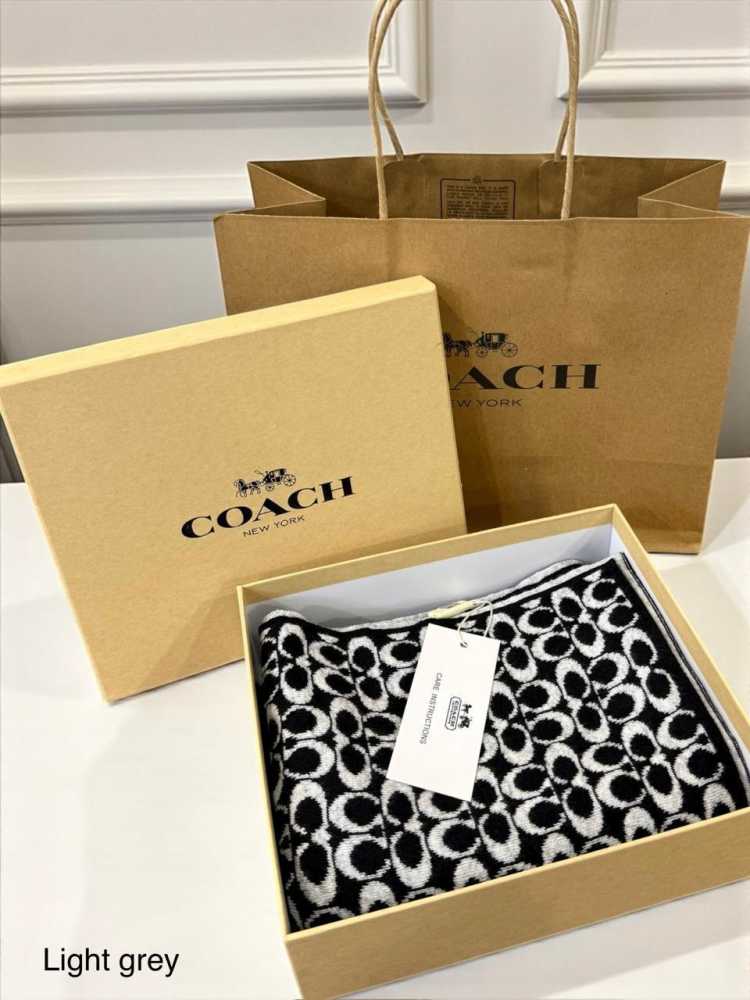 Coach Signature Black Premium Quality Muffler-thumb-1