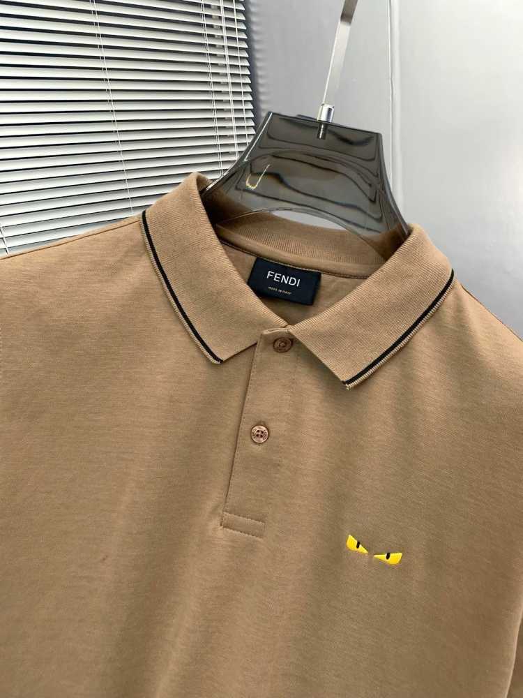 Fendi Brown Premium Quality T-shirt-thumb-2