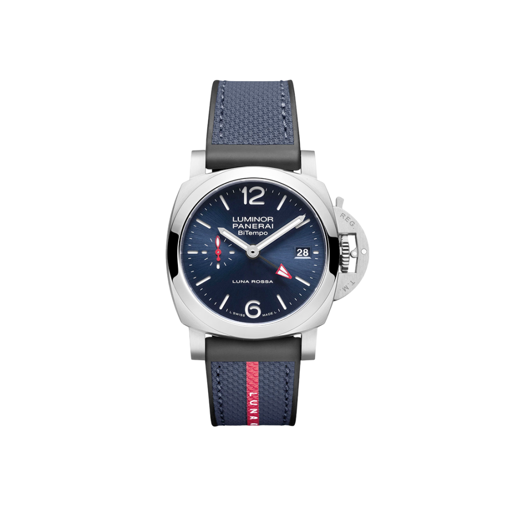 Panerai Luminor Quaranta Bitempo Luna Rossa Automatic Watch PAM01404-thumb-0