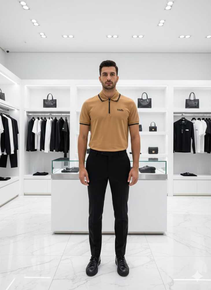 Karl Lagerfeld Brown Premium Quality T-shirt-thumb-0