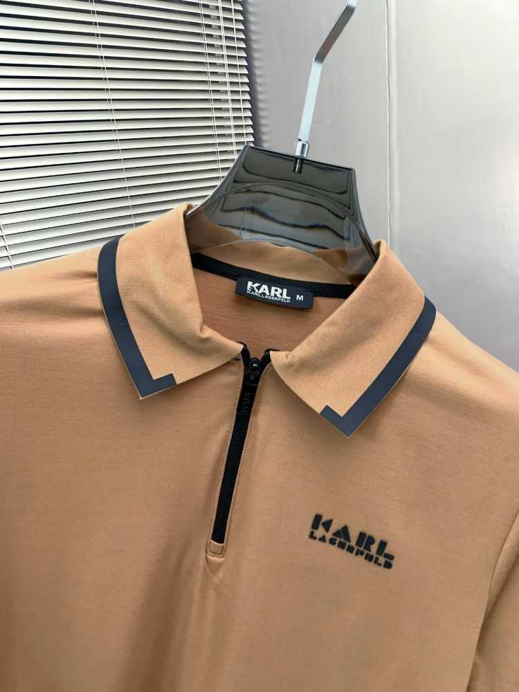 Karl Lagerfeld Brown Premium Quality T-shirt-thumb-4