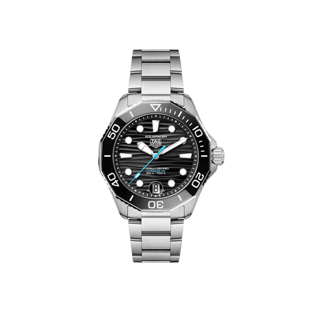 TAG Heuer Aquaracer Professional 300 Date, Black Dial, Stainless Steel Watch WBP5110.BA0013