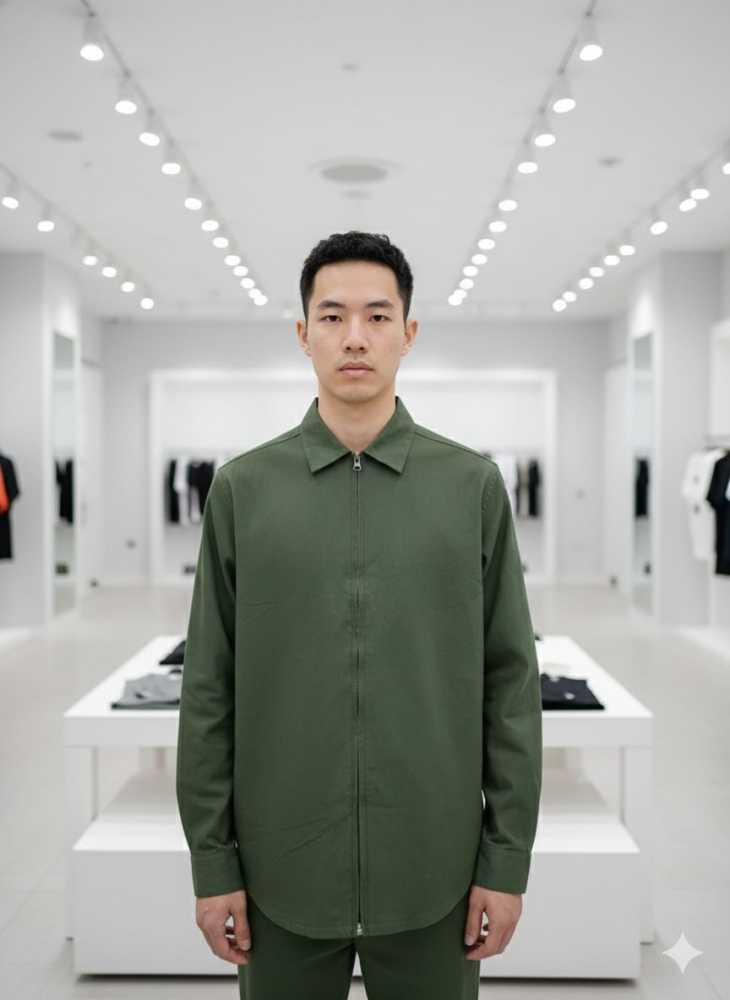 Essentials Green Premium Quality Shirt-thumb-0