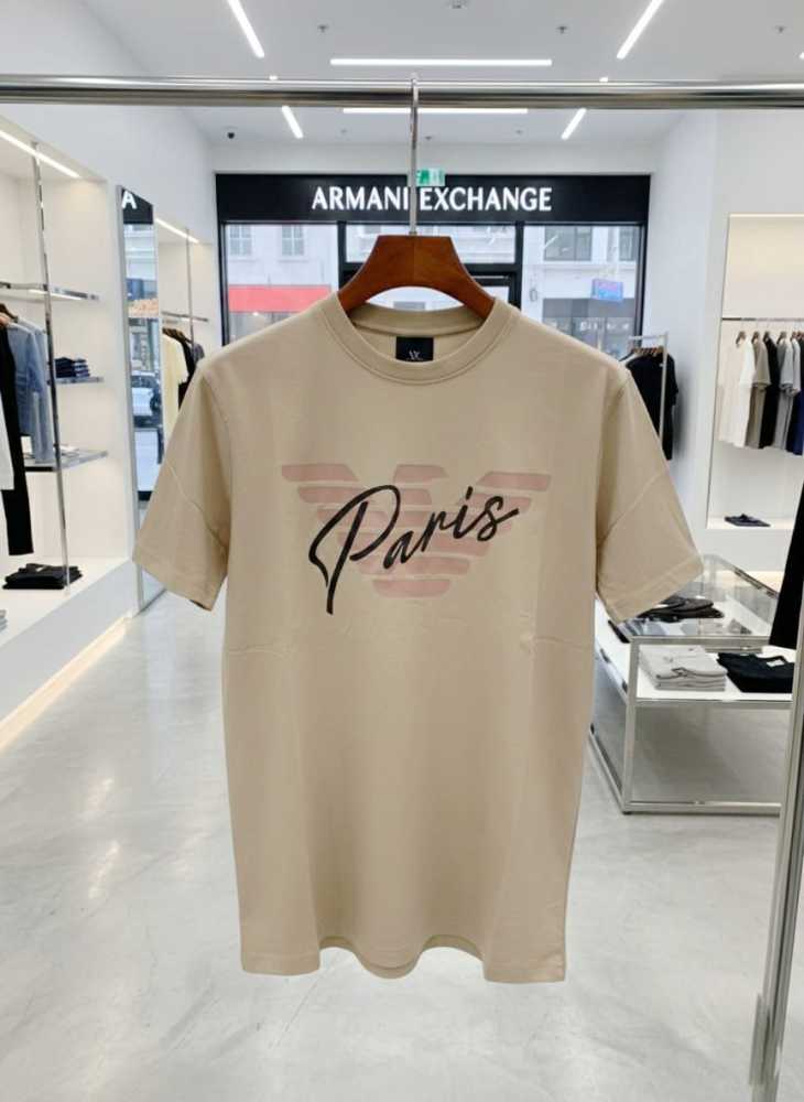 Armani Exchange Cream Premium Quality Polo Shirt-thumb-1