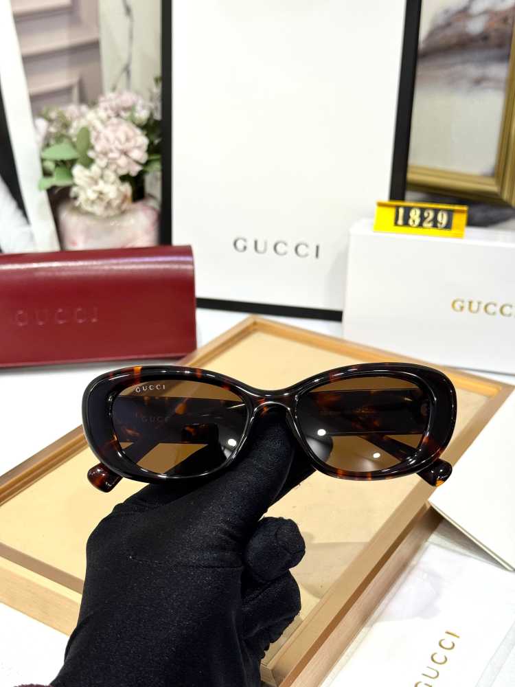 Gucci Brown Premium Women's Sunglasses-thumb-1