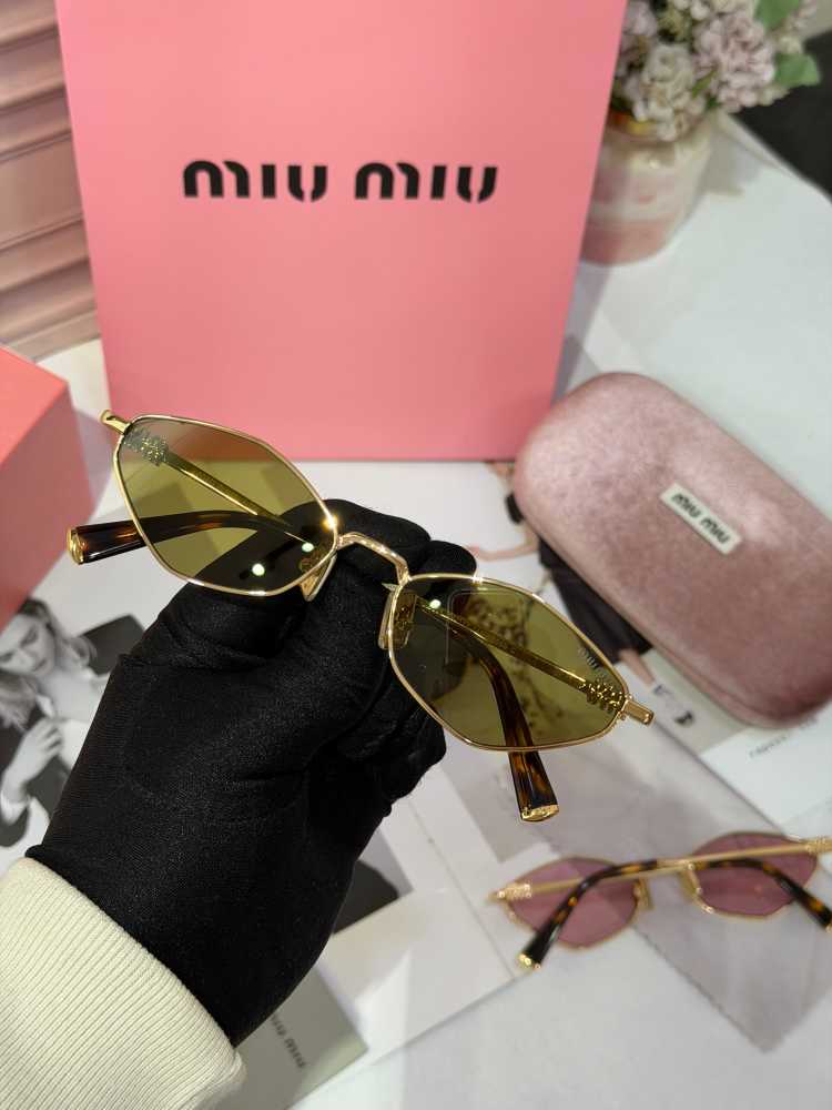 Miu Miu Brown Premium Women's Sunglasses-thumb-3