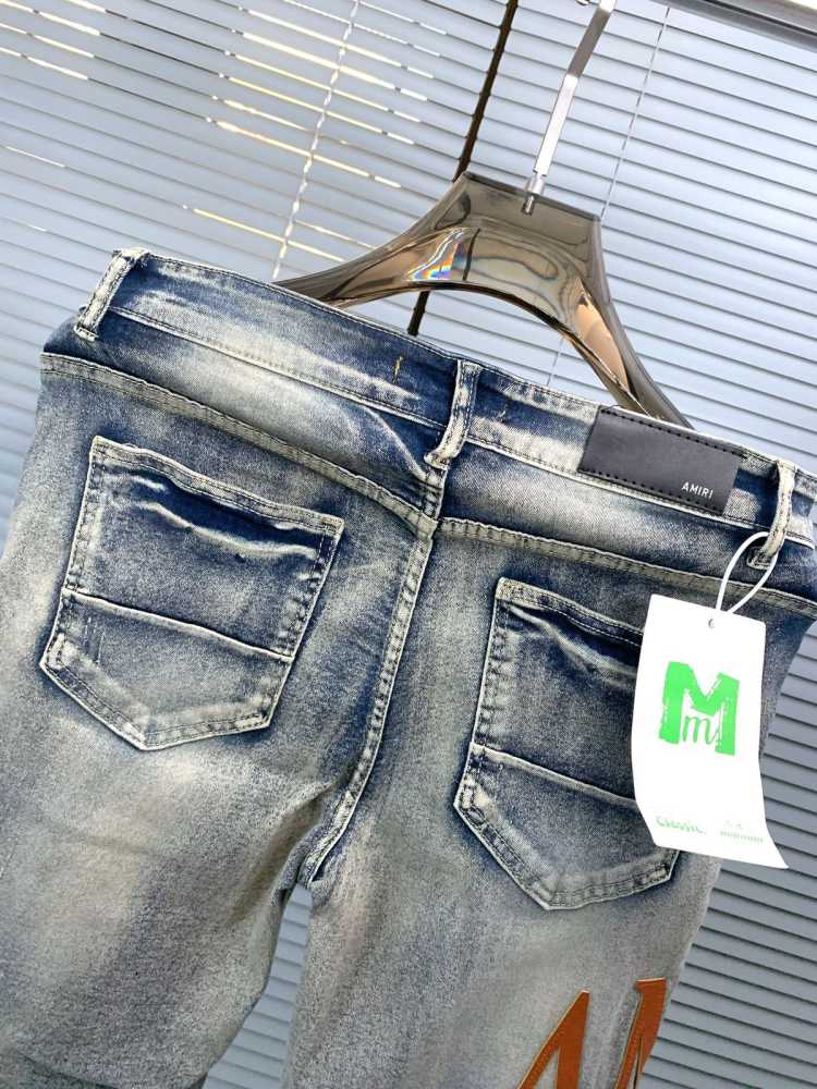 Amiri Premium Light Blue Quality Denim Jeans --thumb-6