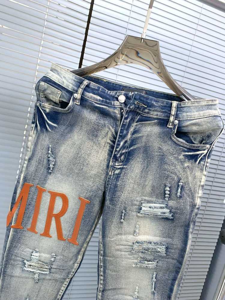 Amiri Premium Light Blue Quality Denim Jeans --thumb-7