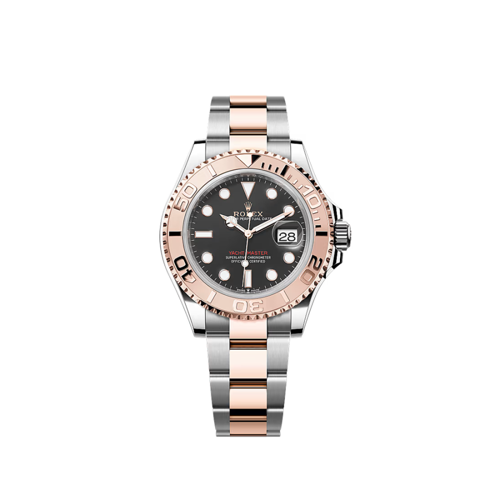 Rolex Yacht-Master Everose Rolesor, Oystersteel, 18ct Everose Gold, Black Dial Watch 126621