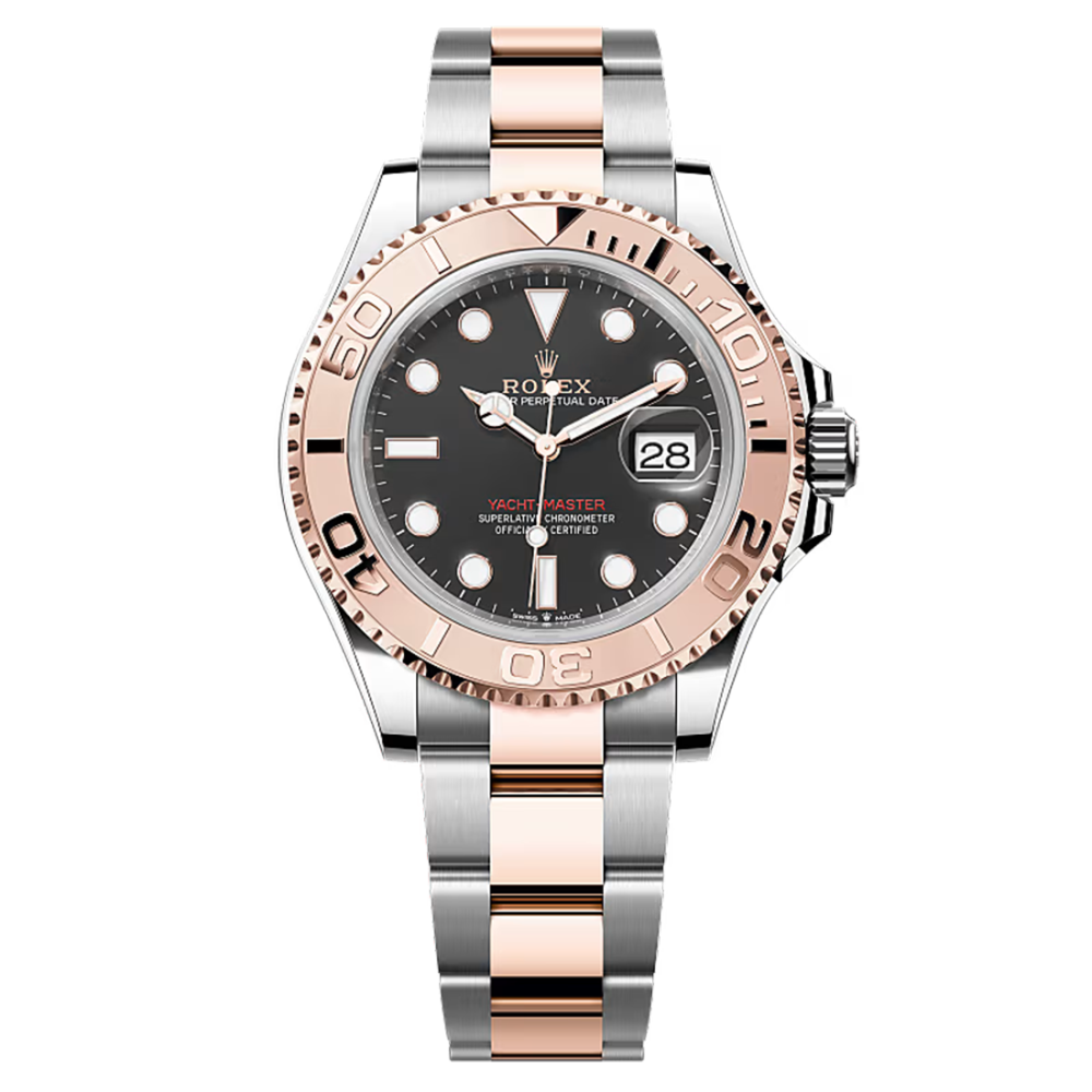 Rolex Yacht-Master Everose Rolesor, Oystersteel, 18ct Everose Gold, Black Dial Watch 126621-1
