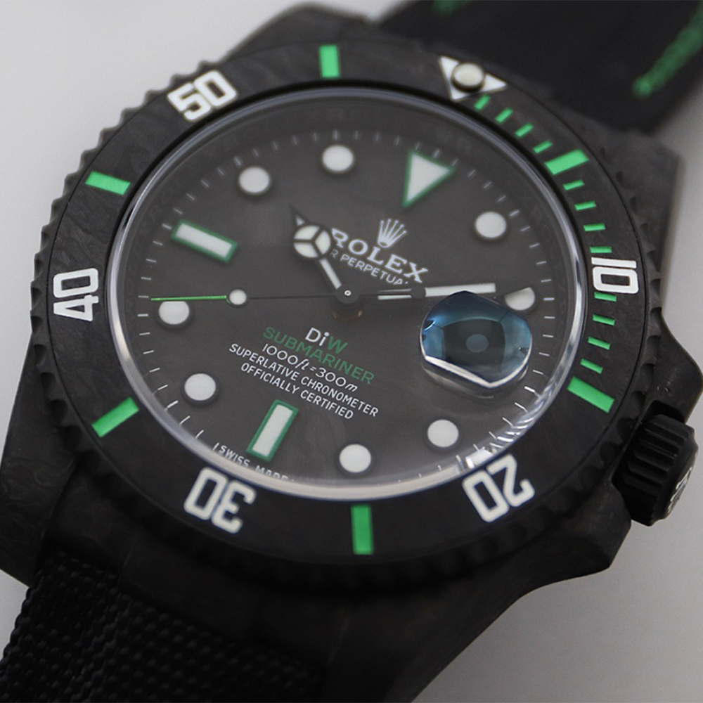 Rolex DIW Submariner Carbon Green Limited Edition Watch 126610-2