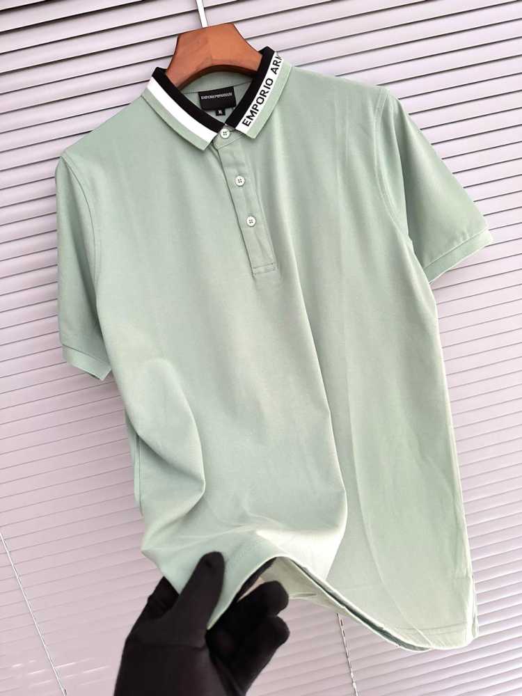 Emporio Armani Green Premium Quality Polo T-shirt-thumb-0