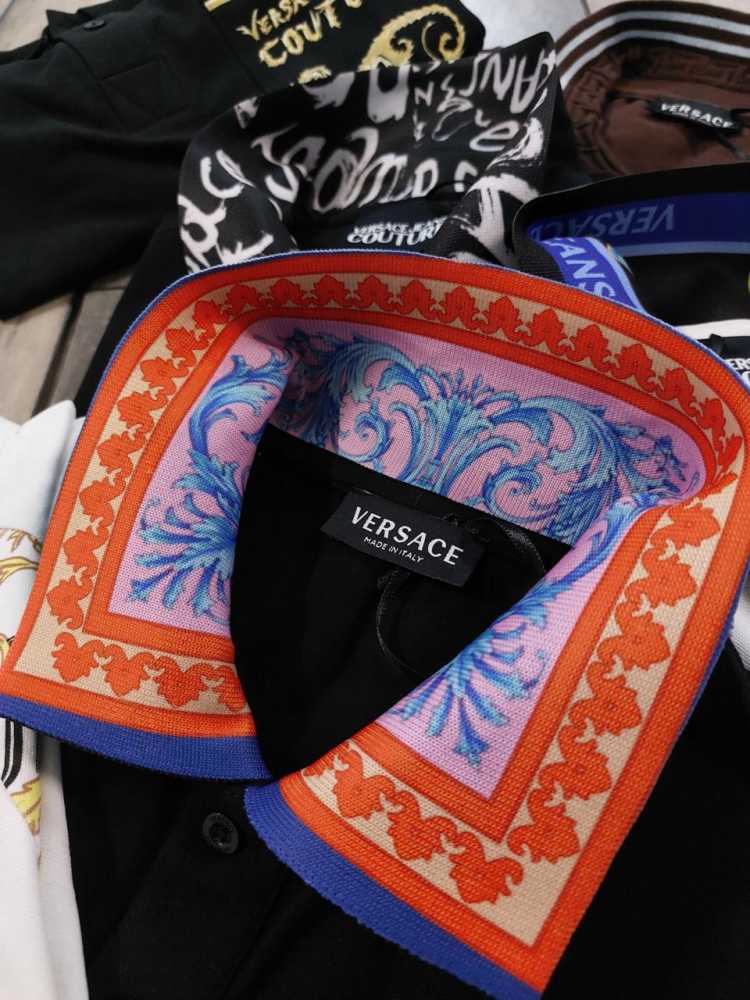 Versace Black Premium Quality Polo T-shirt-2