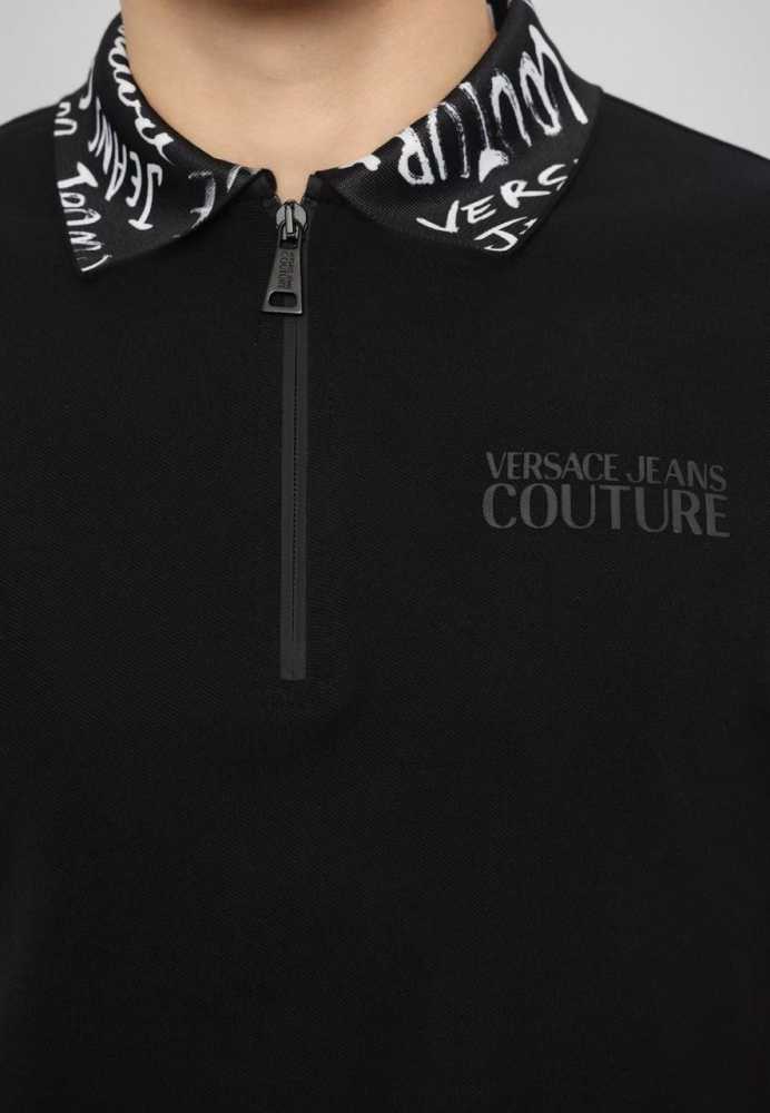 Versace Black Premium Quality Polo T-shirt-2
