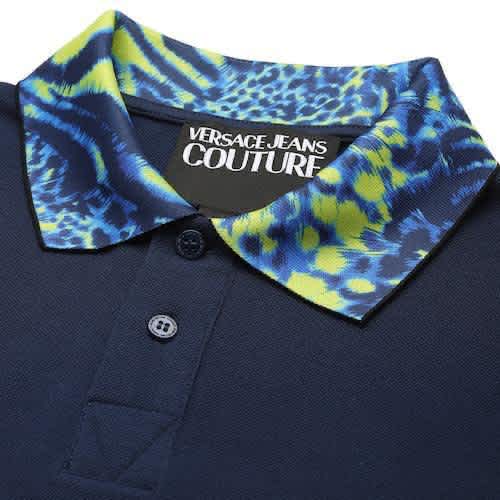 Versace Blue Premium Quality Polo T-shirt-1