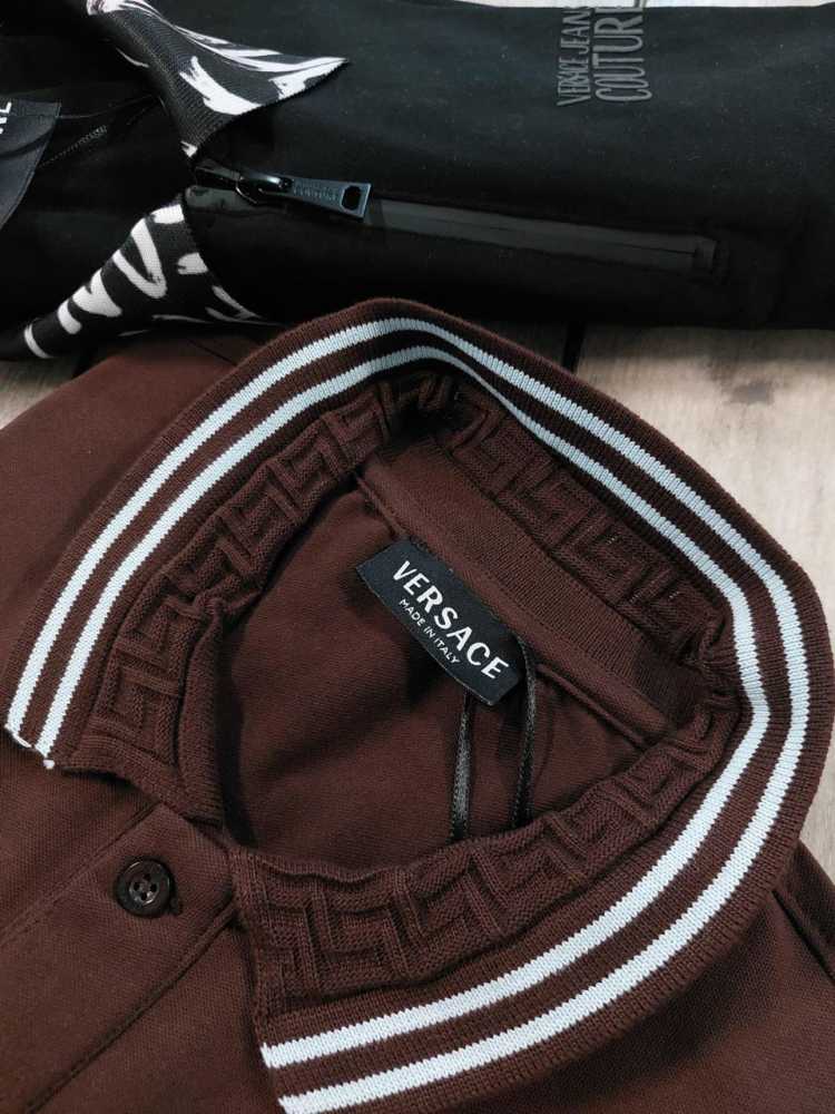 Versace Brown Premium Quality Polo T-shirt-thumb-2