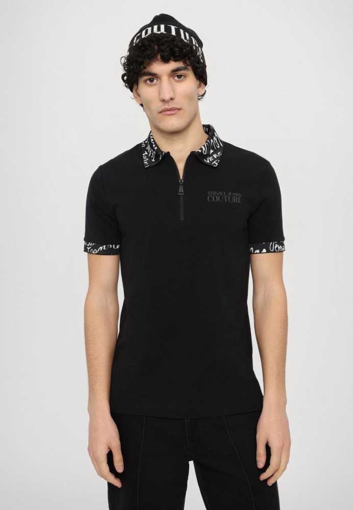 Versace Black Premium Quality Polo T-shirt