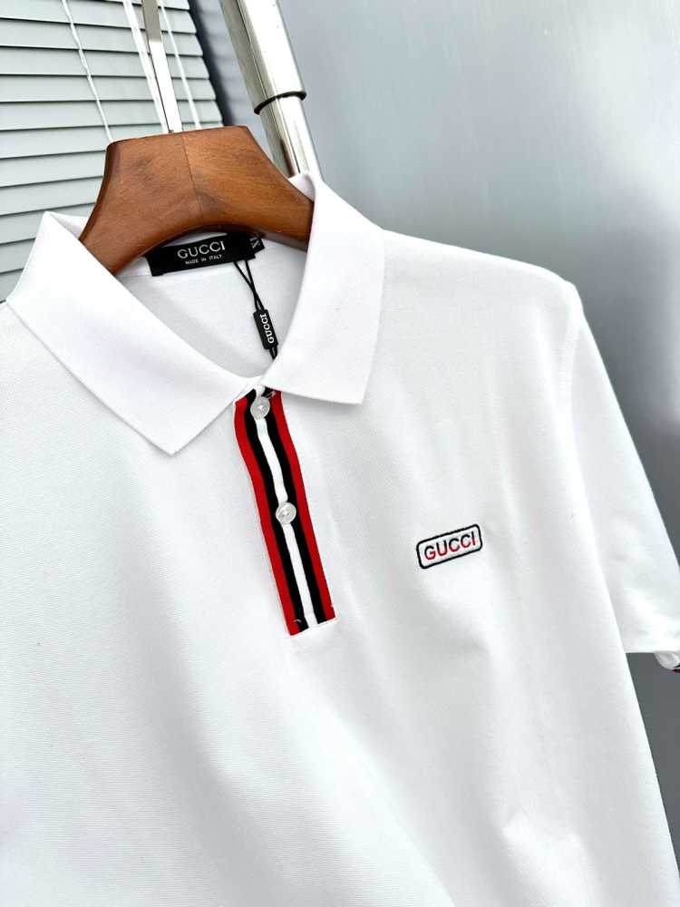 Gucci White Premium Quality Polo T-shirt-1