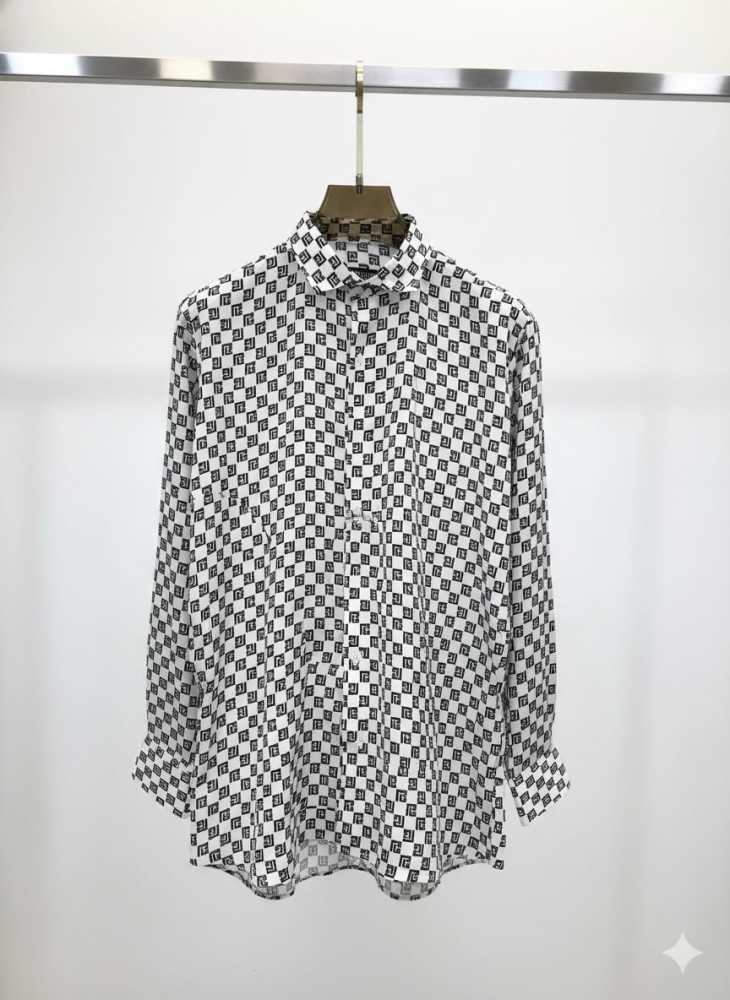 Balmain Embroidered White Premium Cotton Shirt