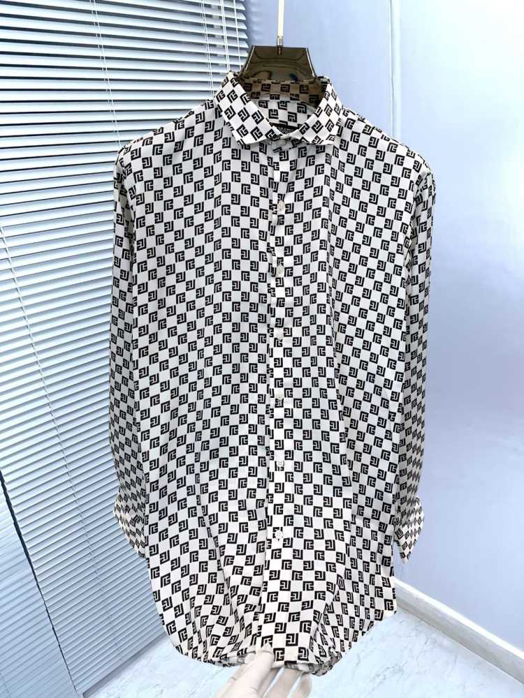 Balmain Embroidered White Premium Cotton Shirt-thumb-1