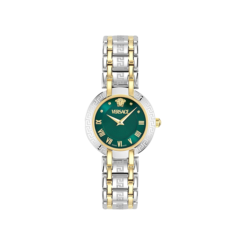 Versace Women | Antlia Two-Tone Bracelet Green Dial Watch VE0P00425-thumb-0