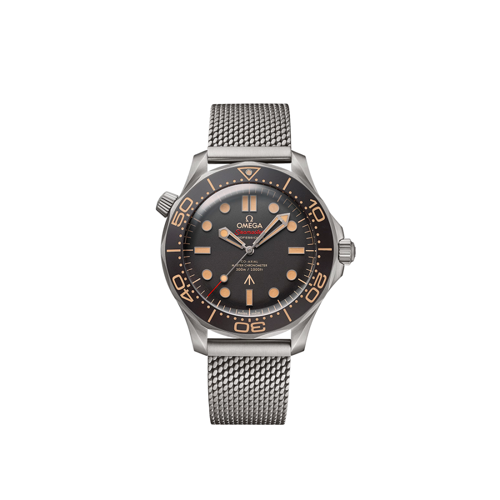 Omega Seamaster Diver 300M 007 'No Time To Die' Edition Tropical" Brown Dial Watch 210.90.42.20.01.001