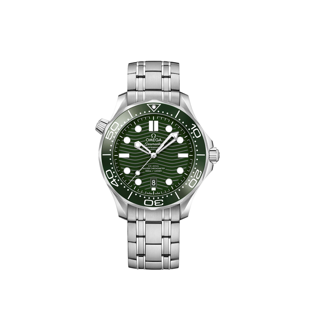 Omega Seamaster Diver 300M Green Dial Stainless Steel Watch 210.30.42.20.10.001