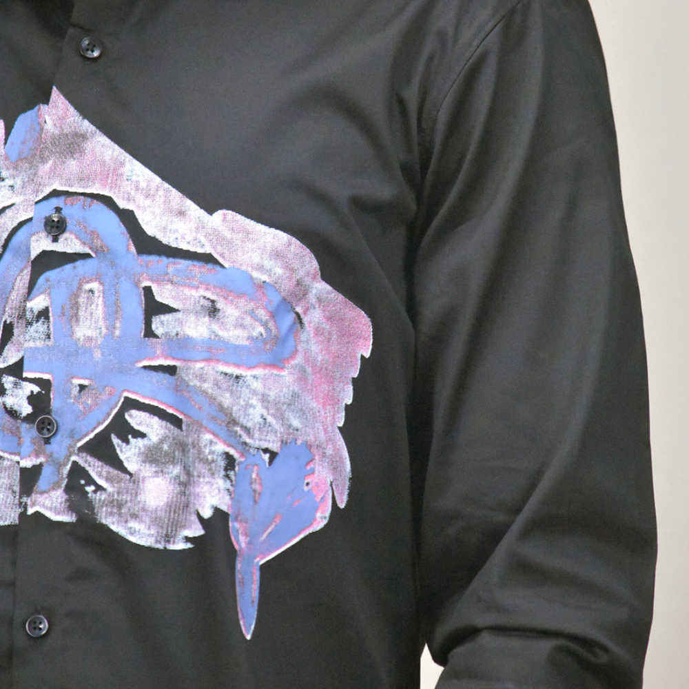 Dior Printed Black Premium Cotton Shirt-4