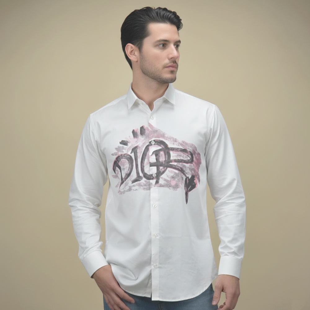 Dior White Premium Quality Shirt-1