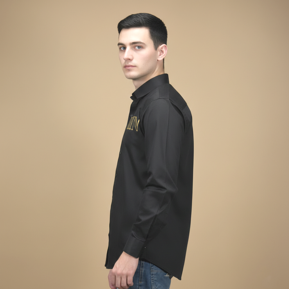 Balmain Printed Black Premium Luxury Shirt-2