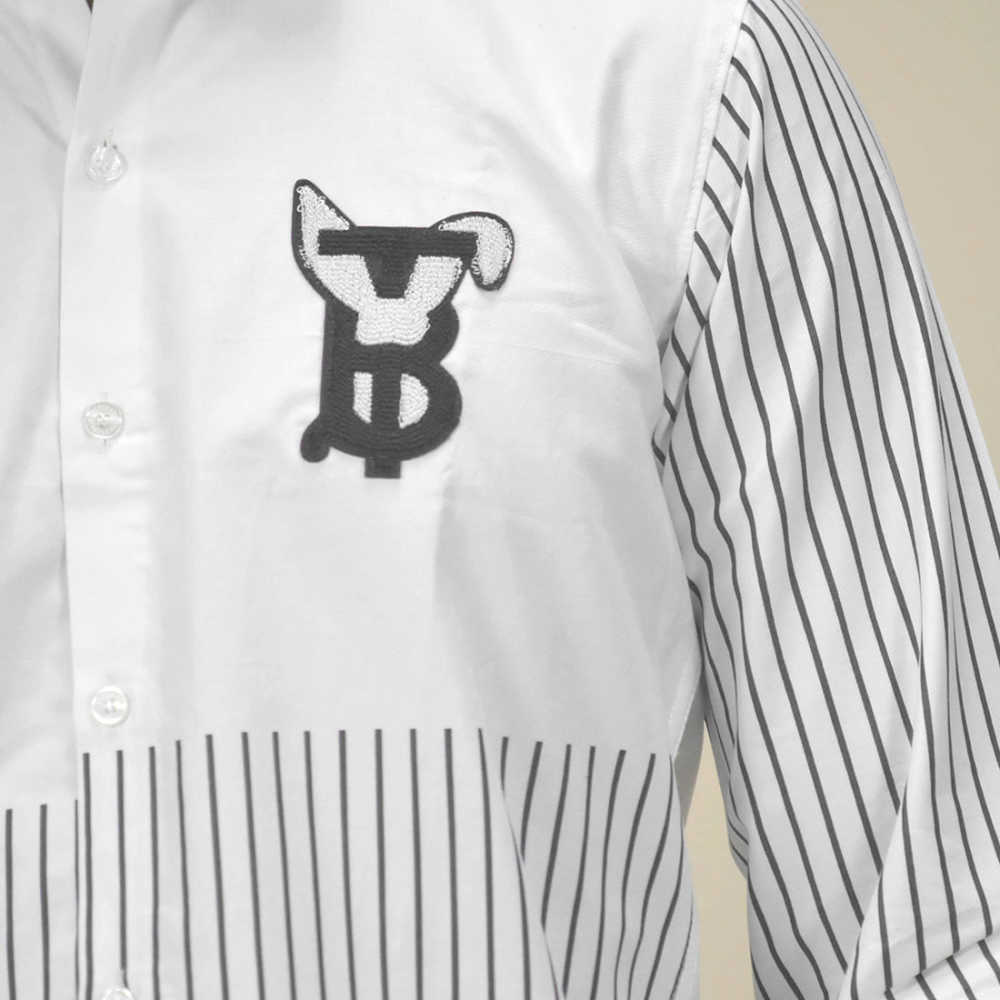 Burberry TB Embroidered White Premium Shirt-4