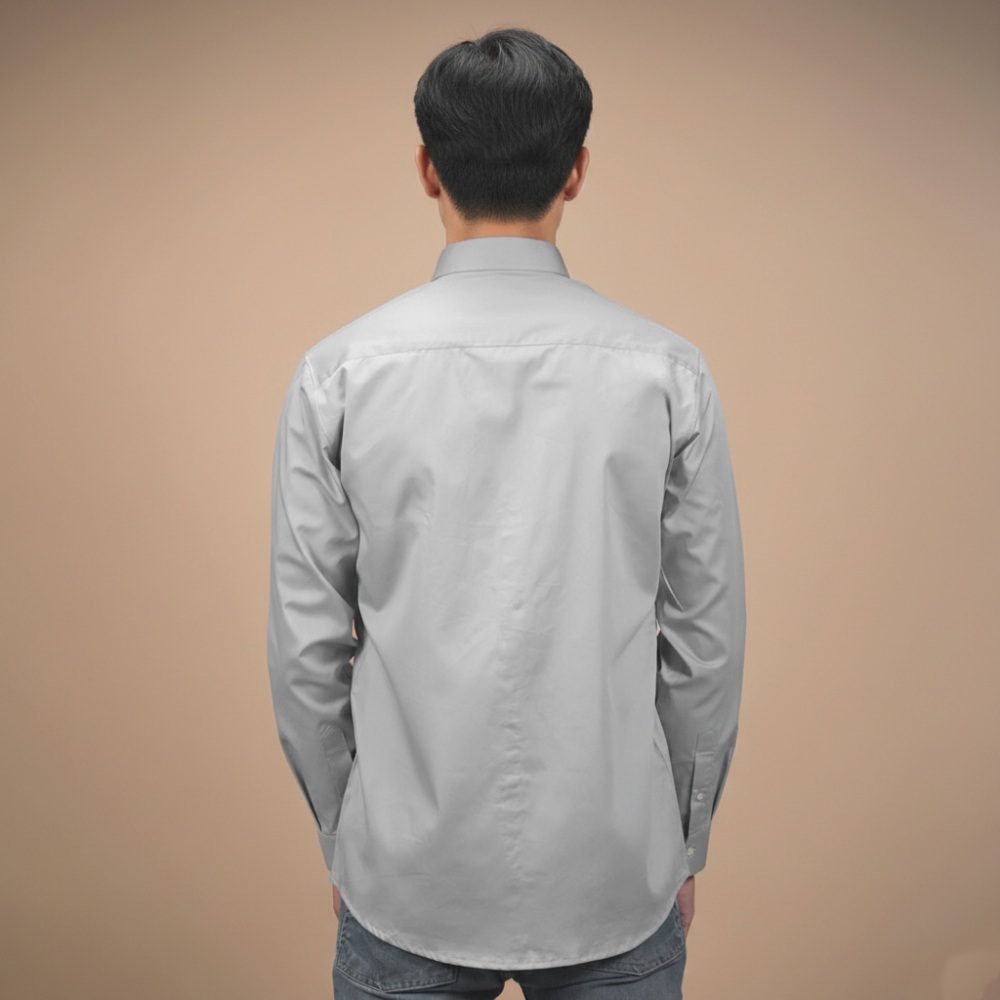 Armani Exchange Grey Premium Cotton Shirt-3