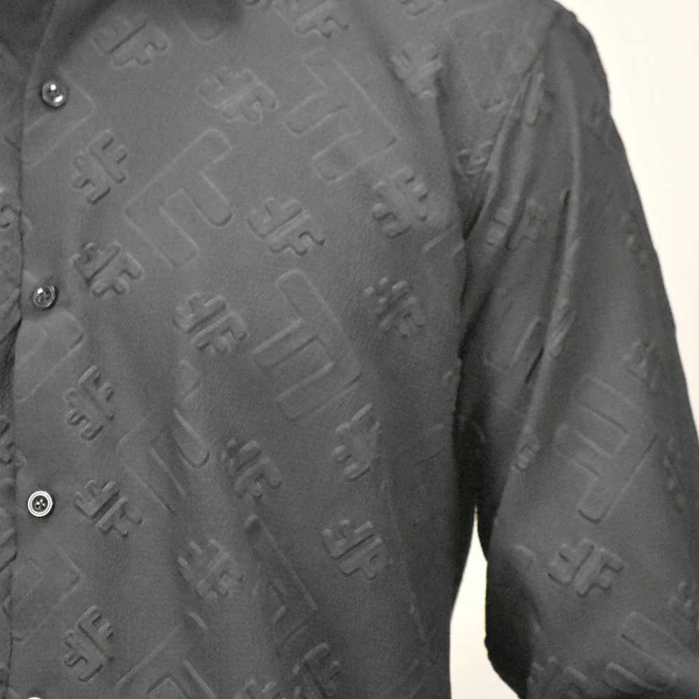 Fendi logo Print Black Premium Quality Shirt-thumb-4