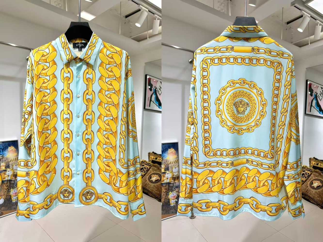 Versace Golden Premium Quality Cotton Shirt