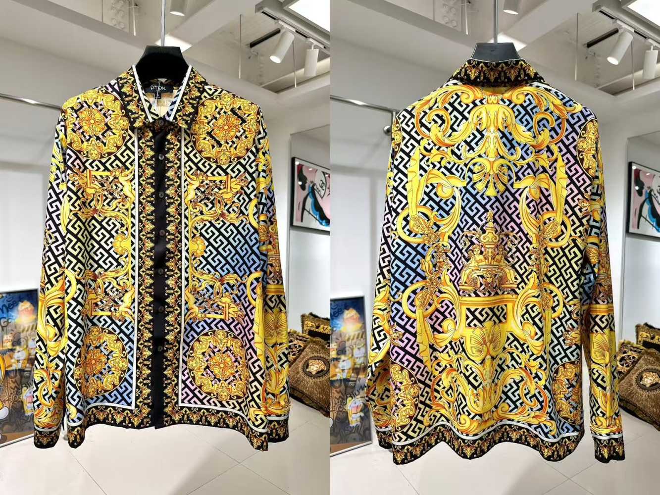 Versace Golden Premium Quality Cotton Shirt
